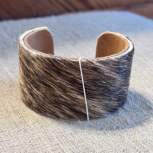 NWT Cowhide Leather Cuff Bracelet